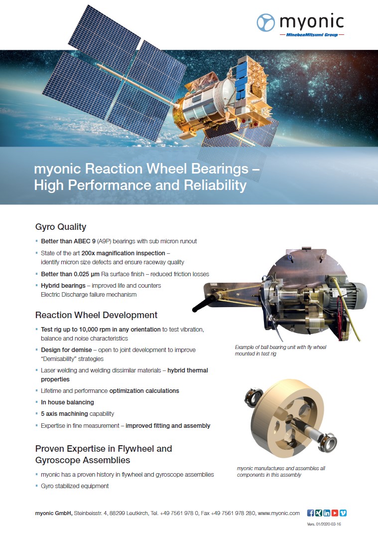 myonic reaction wheel assembly technical brief image